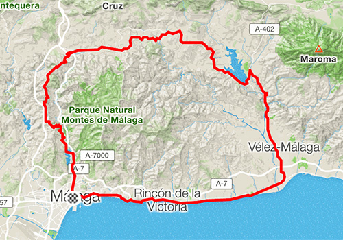 Rennradstrecken in Malaga Costa del Sol– RB-05